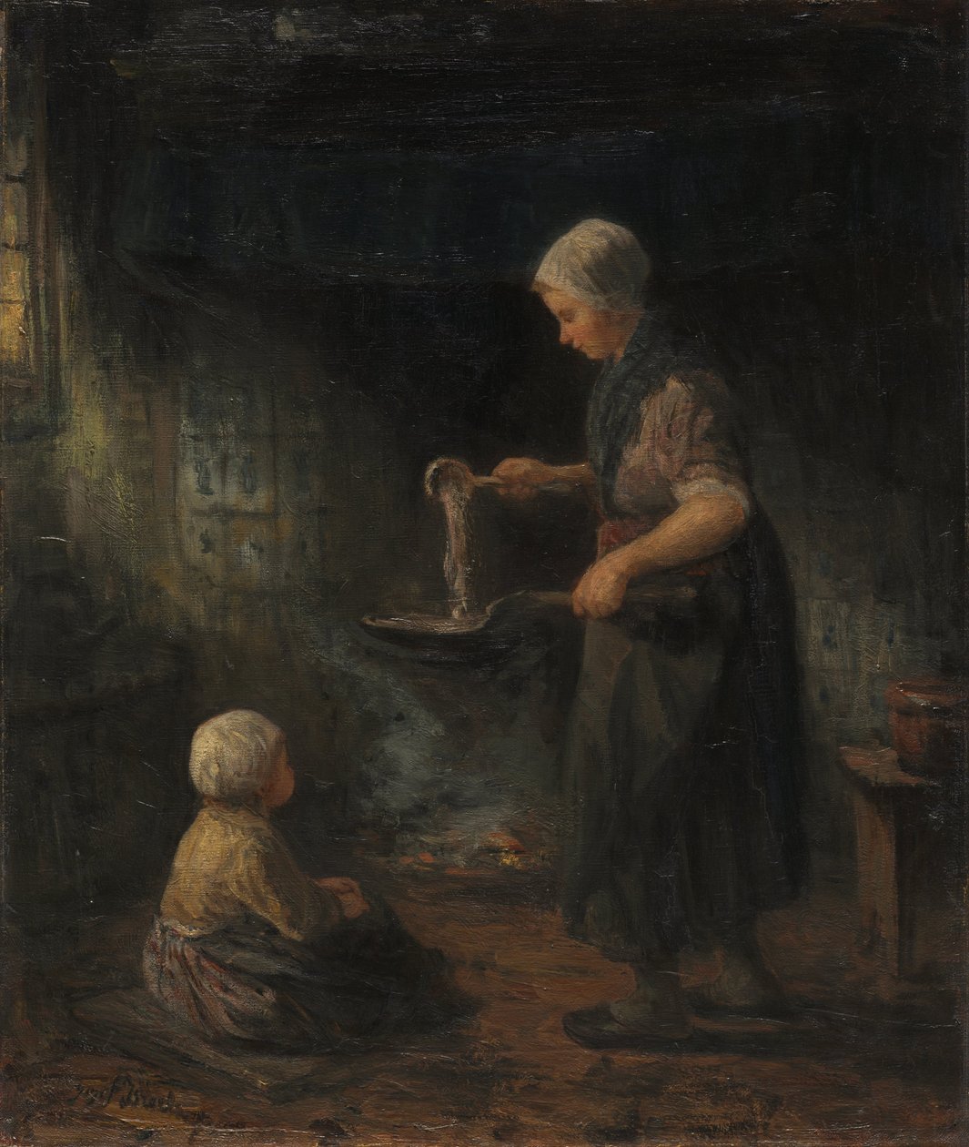 الفطائر، ج. 1875 (زيت على قماش) بواسطة جوزيف (1824-1911) من إسرائيل