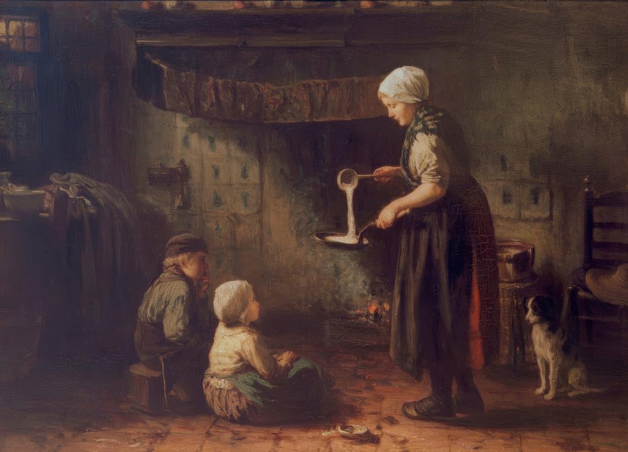 La Fête de Jeanne - The Pancake بواسطة جوزيف إسرائيل
