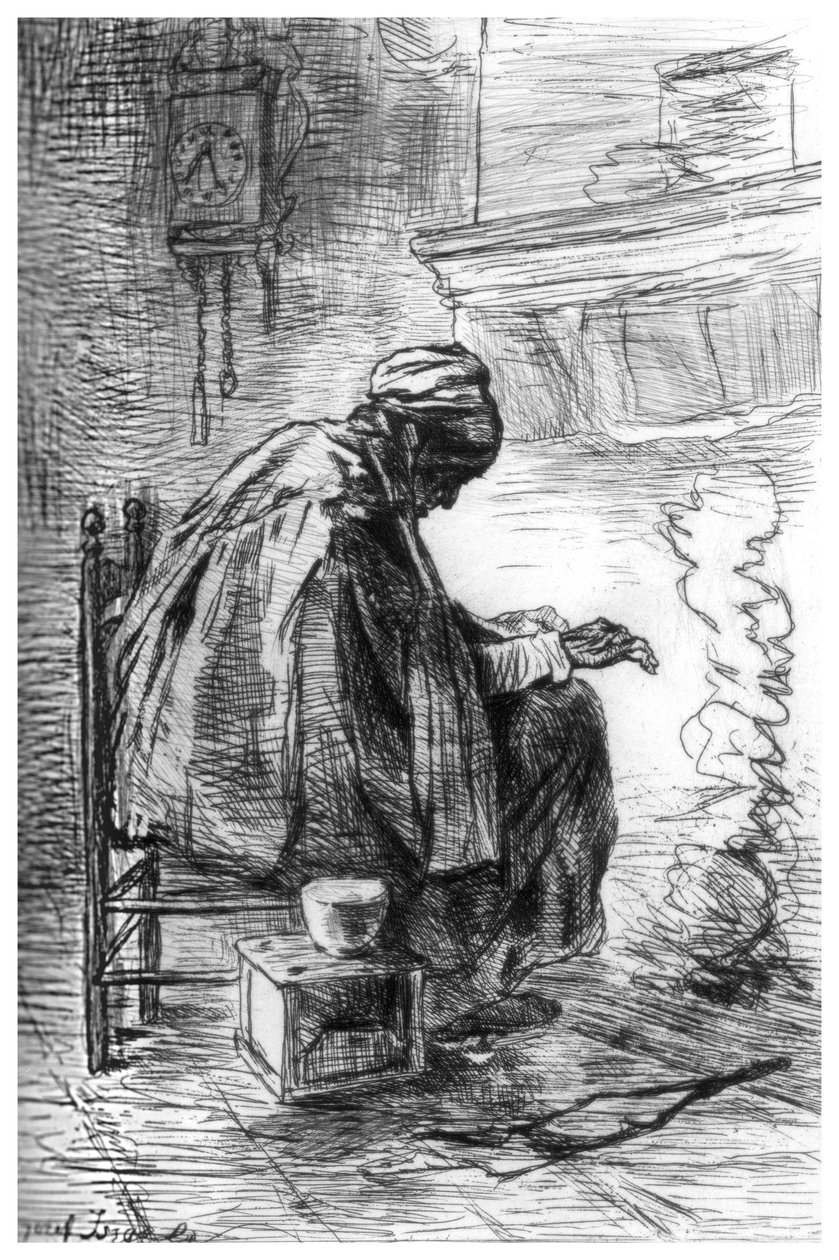 الموقد ، c1880-1882. بواسطة جوزيف إسرائيل