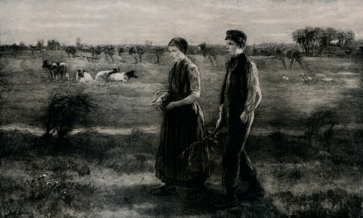خجول عاشق ، c1890 ، 1912 بواسطة جوزيف إسرائيل
