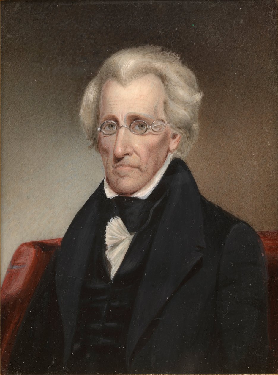 صورة لأندرو جاكسون (1767-1845) بواسطة الابن جيمس Tooley
