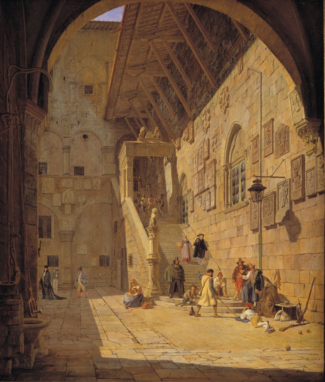 فناء Palazzo del Bargello. فلورنسا بواسطة يورغن رود