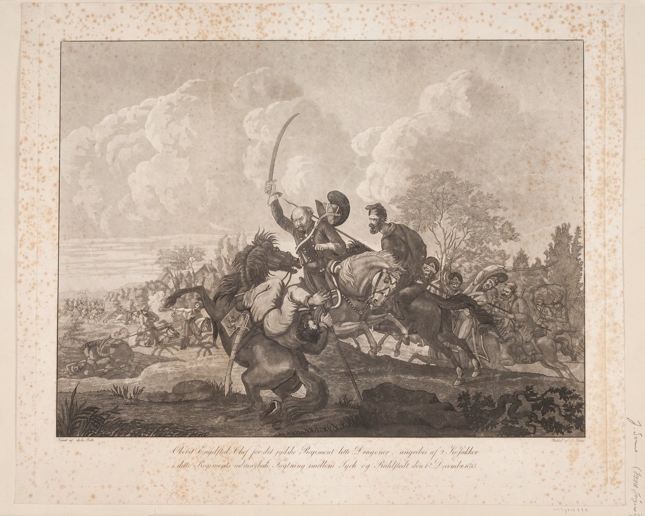 الكولونيل إنجلستيد الخبث مقابل Rahlstedt ، 1813 بواسطة يورغن في