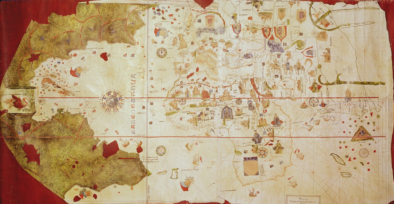مابا موندي ، 1502 (الغواش والقلم والحبر على الورق) بواسطة خوان دي لا كوسا
