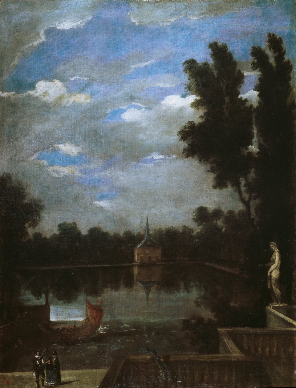 البركة الكبرى في بوين ريتيرو ، c.1657 بواسطة خوان باوتيستا مارتينيز ديل مازو