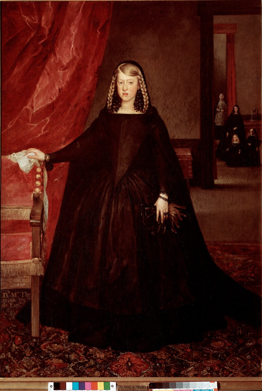 صورة لمارغريت تيريز (مارغريت-تيريز) من النمسا (1651-1673) لوحة رسمها خوان باوتيستا مارتينيز ديل مازو (؟ -1667) متحف مدريد برادو من القرن السابع عشر بواسطة خوان باوتيستا مارتينيز ديل مازو