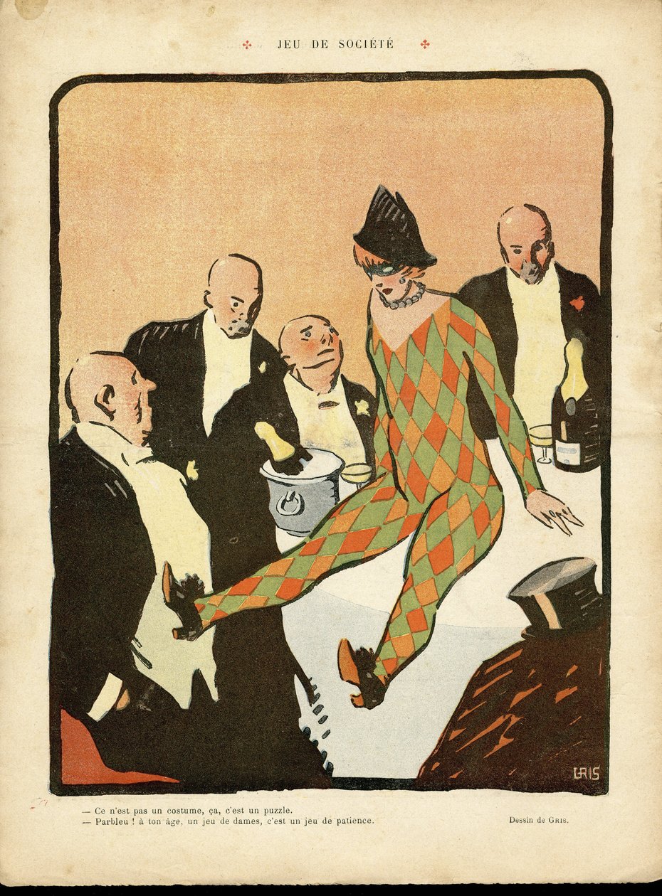 رسم توضيحي لـ J Gris (1887-1927) في Le Lire بواسطة خوان جريس