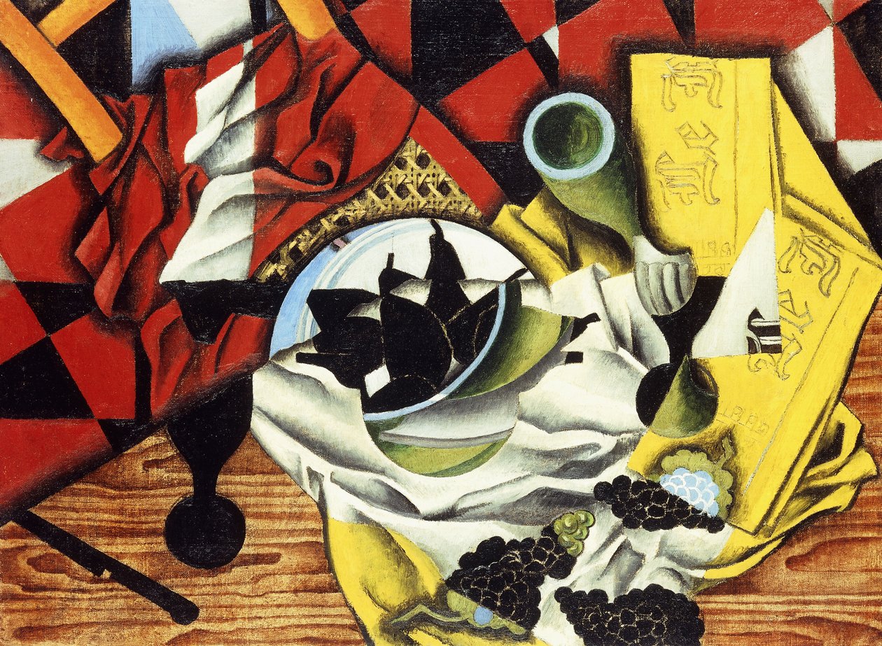الكمثرى والعنب على الطاولة. الكمثرى والعنب على الطاولة ، 1913 بواسطة خوان جريس