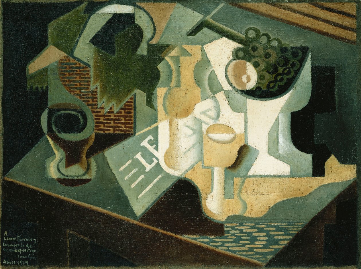 الطاولة أمام المبنى ؛ La Table Devant le Battiment ، 1919 بواسطة خوان جريس