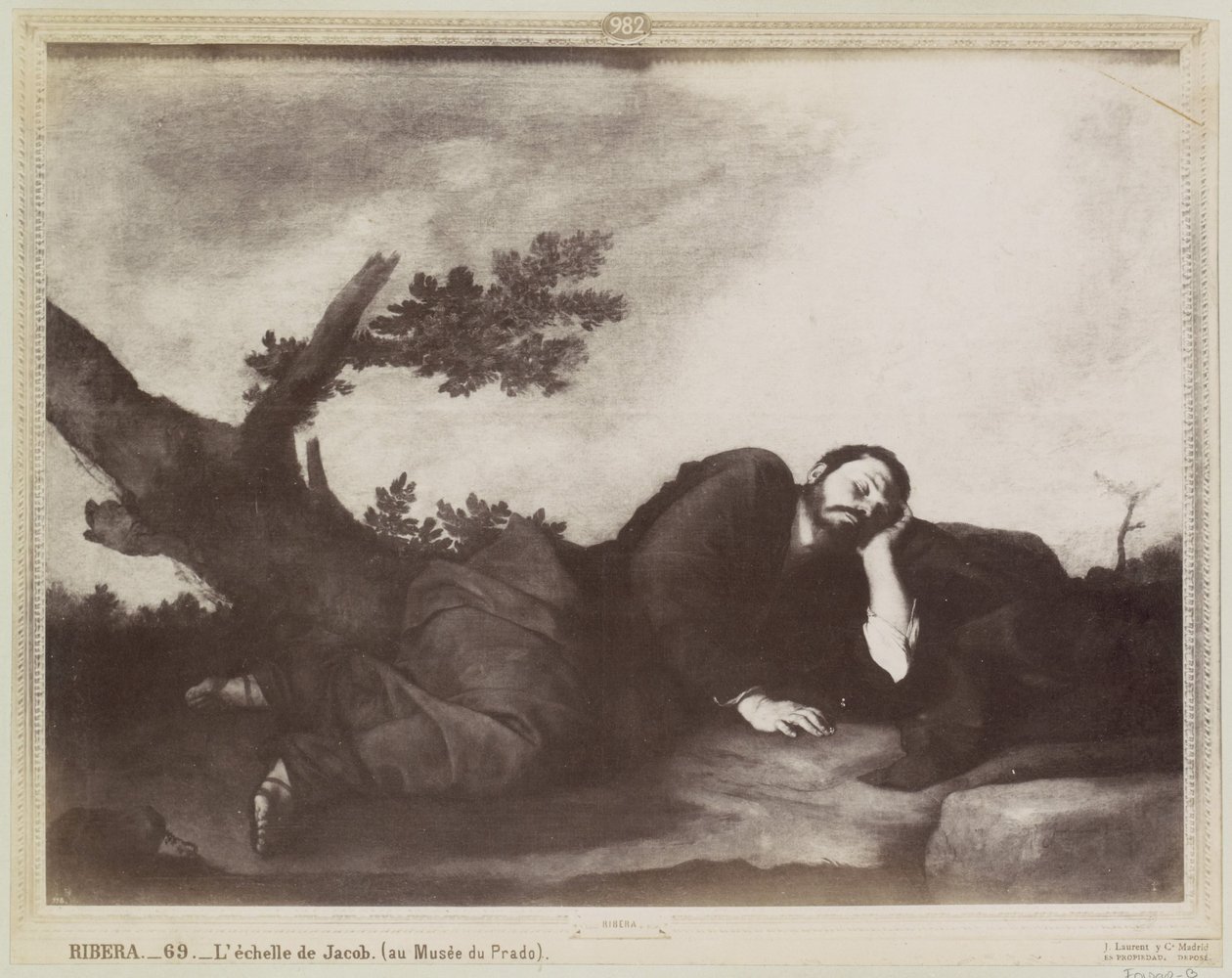 استنساخ صورة للوحة رسمها جوسيبي ريبيرا تصور حلم جاكوب RIBERA - L