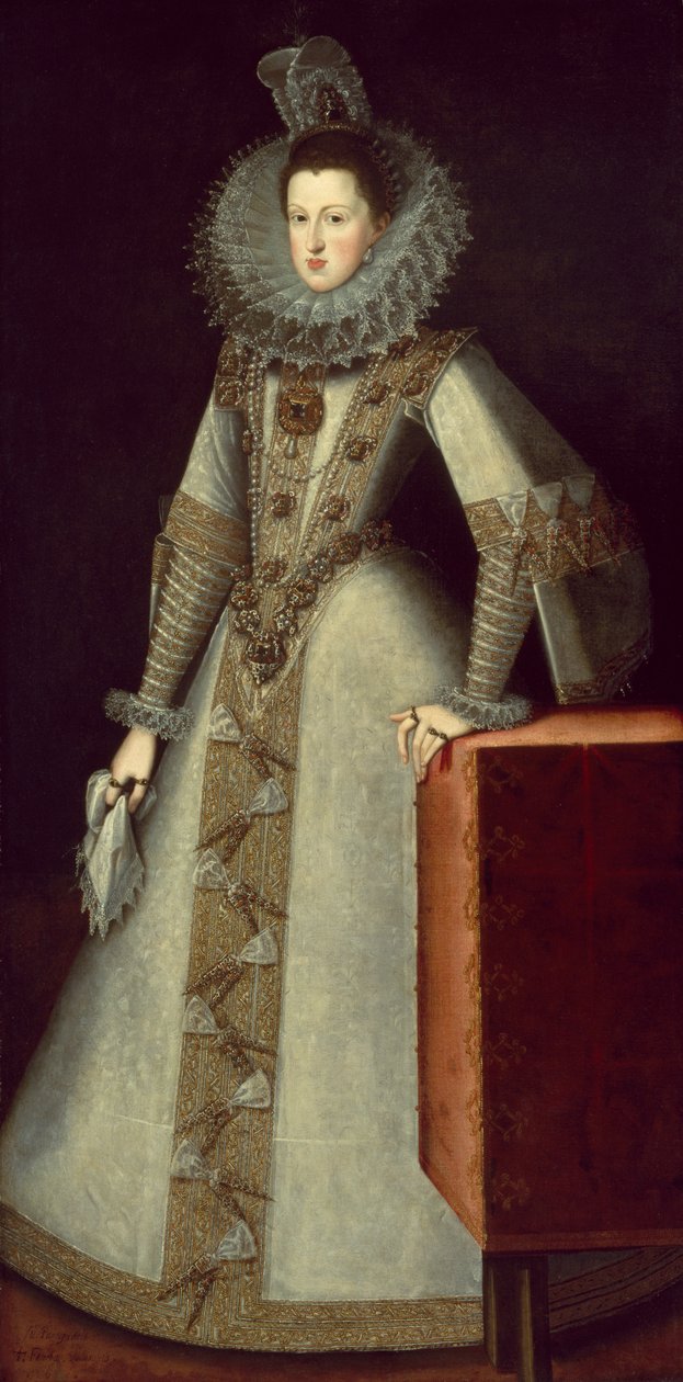 مارجريت من النمسا (1584-1611) ملكة إسبانيا ، 1605 بواسطة خوان بانتوخا دي لا كروز
