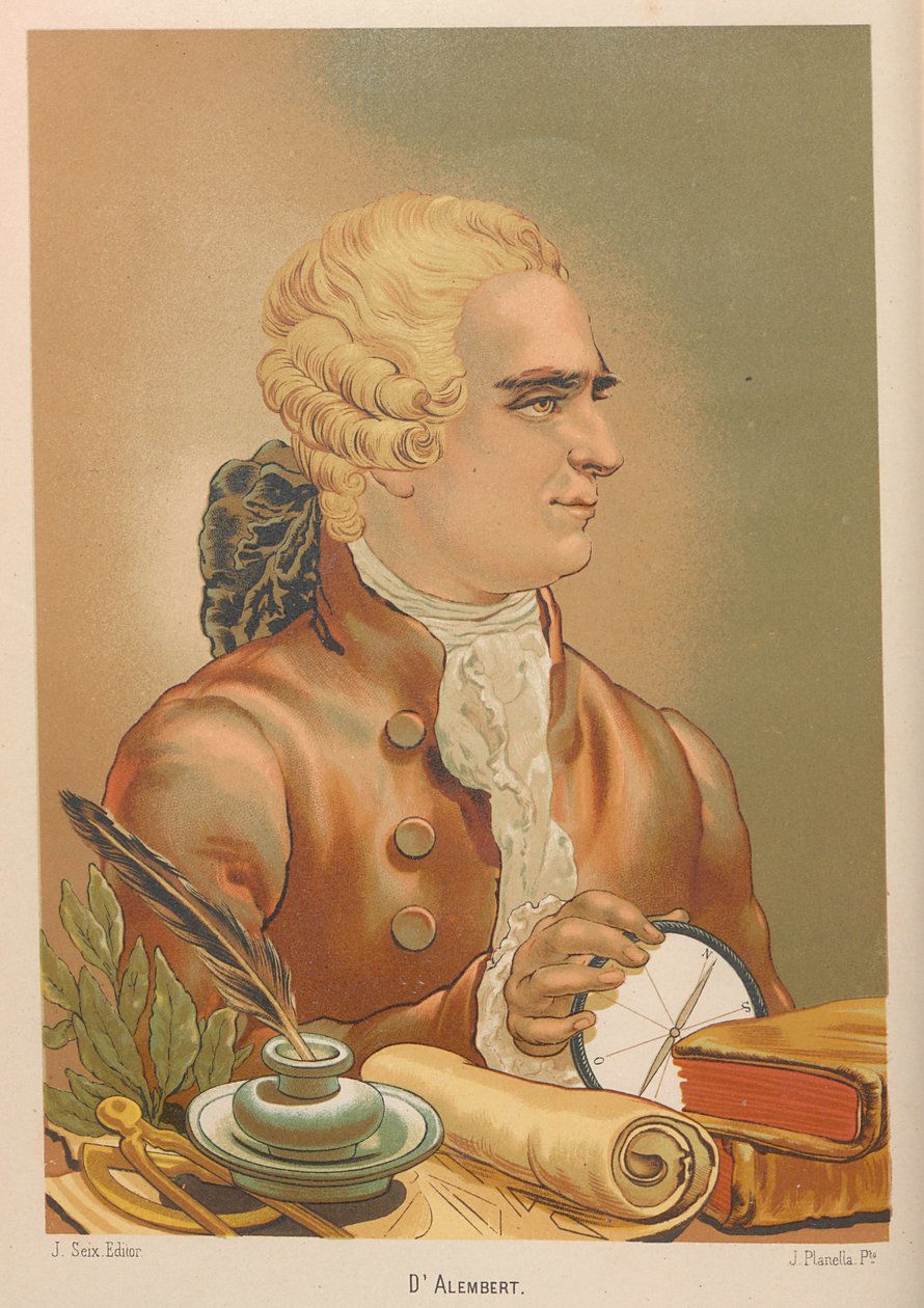 صورة لجان لو روند دالمبرت 1717-1783 ، 1879. بواسطة خوان بلانيلا ورودريجيز