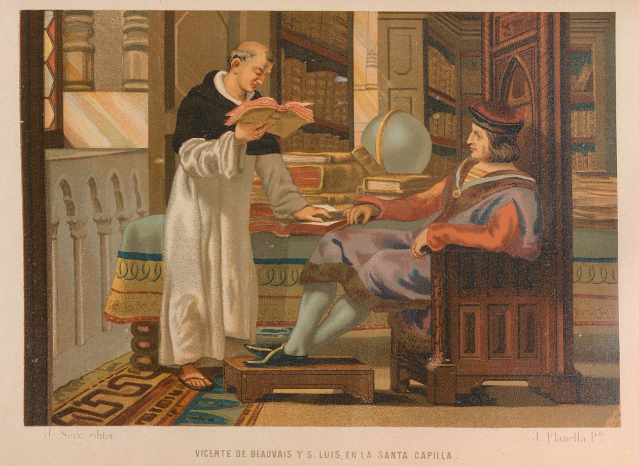 فنسنت من بوفيه وسانت لويس. من: La ciencia y sus hombres ، 1879. بواسطة خوان بلانيلا ورودريجيز