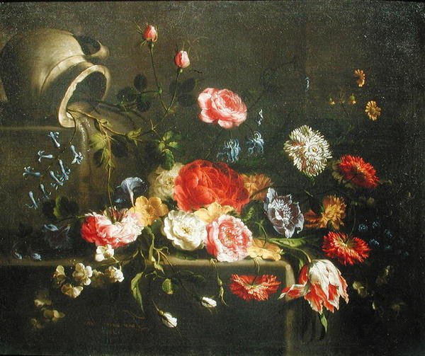 زهور سقطت من إبريق ، 1665 بواسطة خوان دي أريلانو