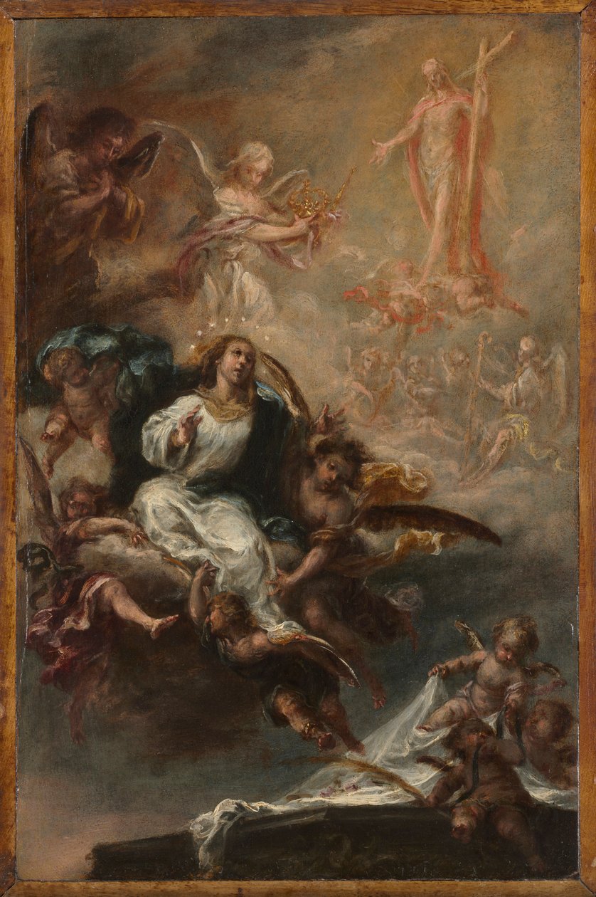 دراسة عن العذراء العذراء لسان أوغستين ، إشبيلية ، ج. 1670-1672. بواسطة خوان دي فالديز ليل