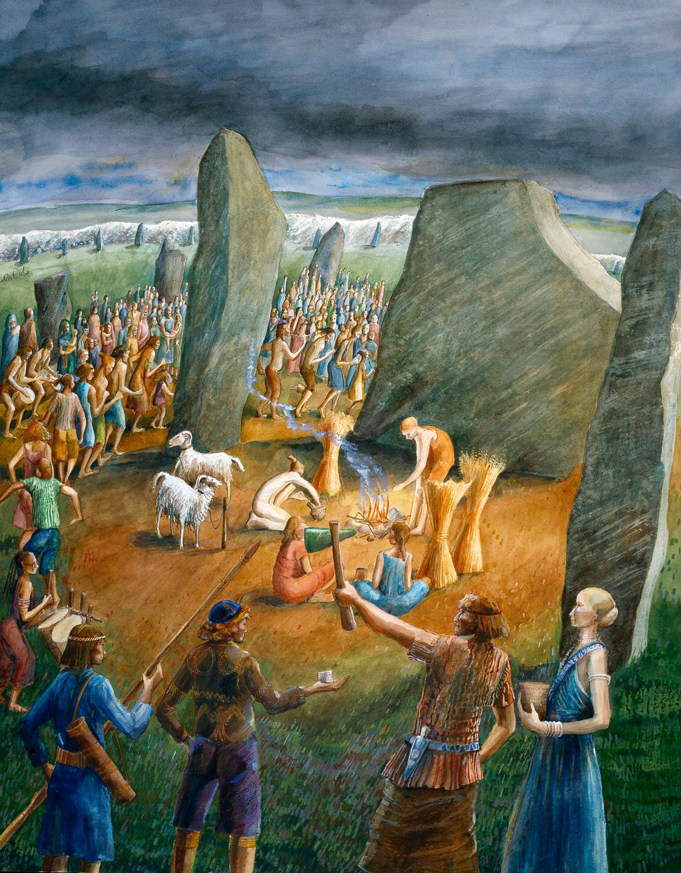 Avebury Stone Circle ، القرن الثالث قبل الميلاد ، c1990-2010 بواسطة جوديث دوبي