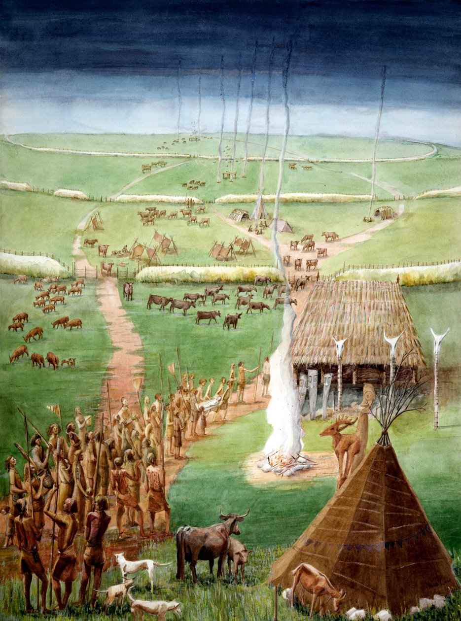 Windmill Hill ، Avebury ، Wiltshire ، في العصر الحجري الحديث بواسطة جوديث دوبي