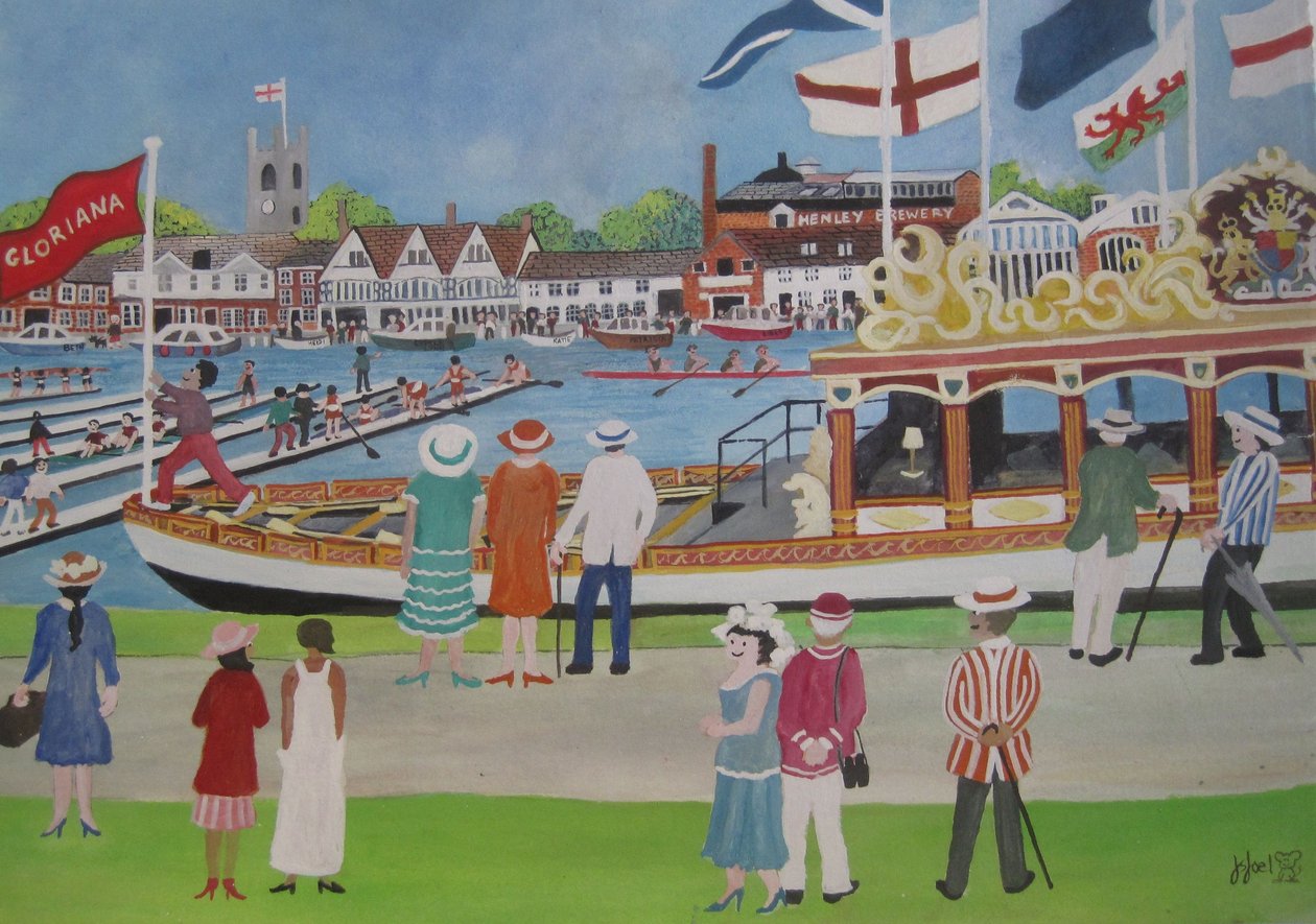 Henley - The Glorianna ، 2012 (جواش على ورق) بواسطة جودي جويل