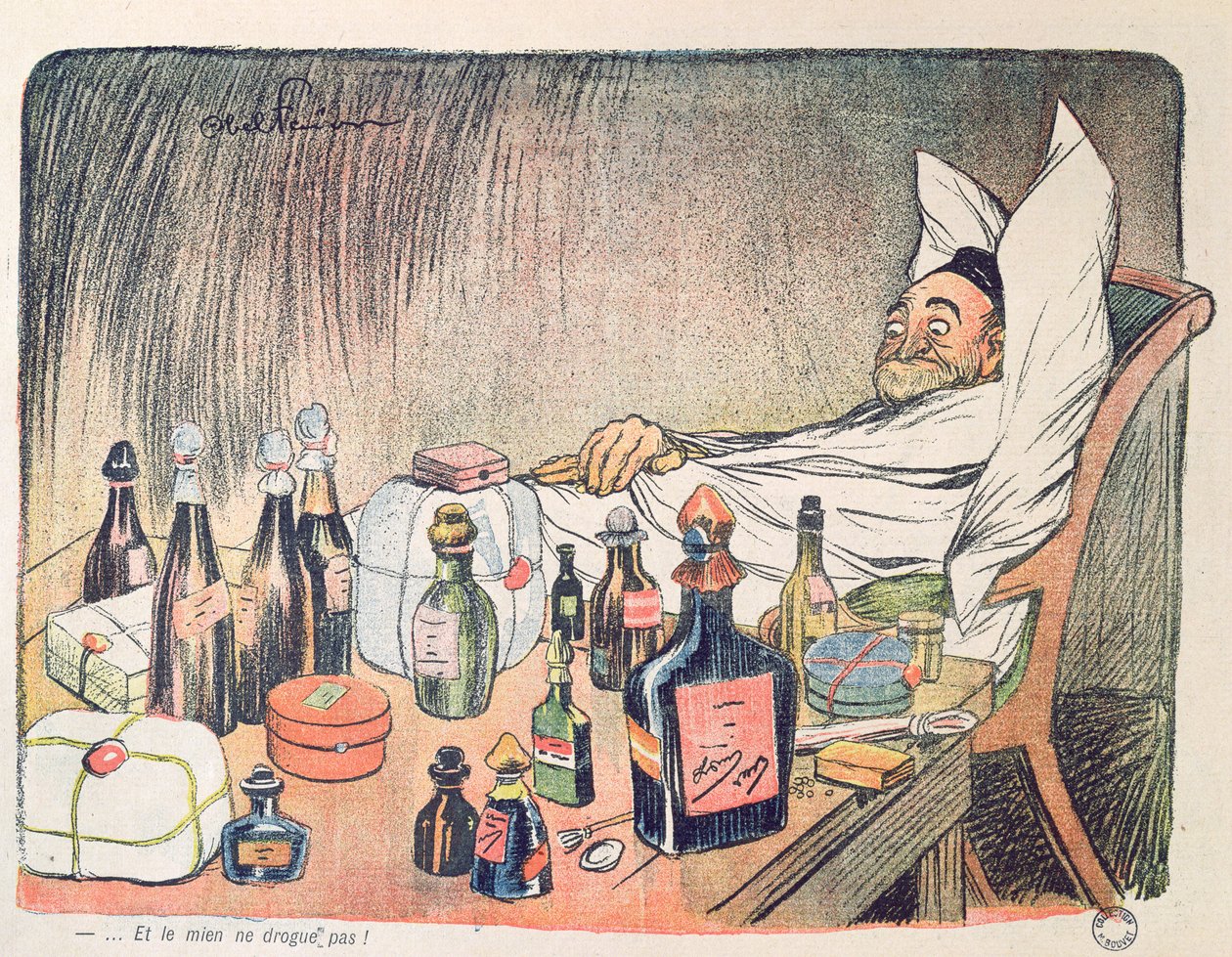 إساءة استخدام الطب ، من L&39;Assiette au Beurre ، 1904 بواسطة جول هابيل فافر
