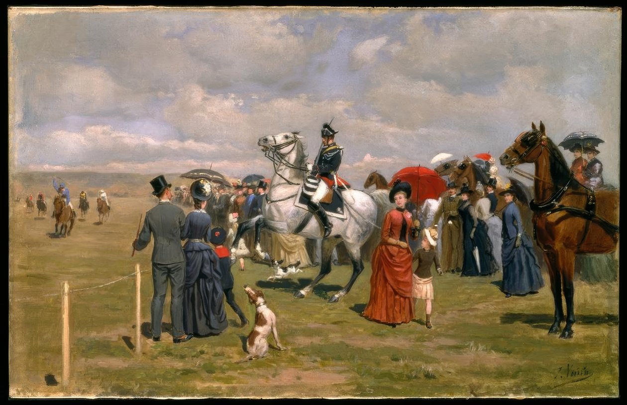 JAVoirin ، حريصة على المشاركة في العرق - الرسم ، 19 C. بواسطة جول أنطوان فويرين