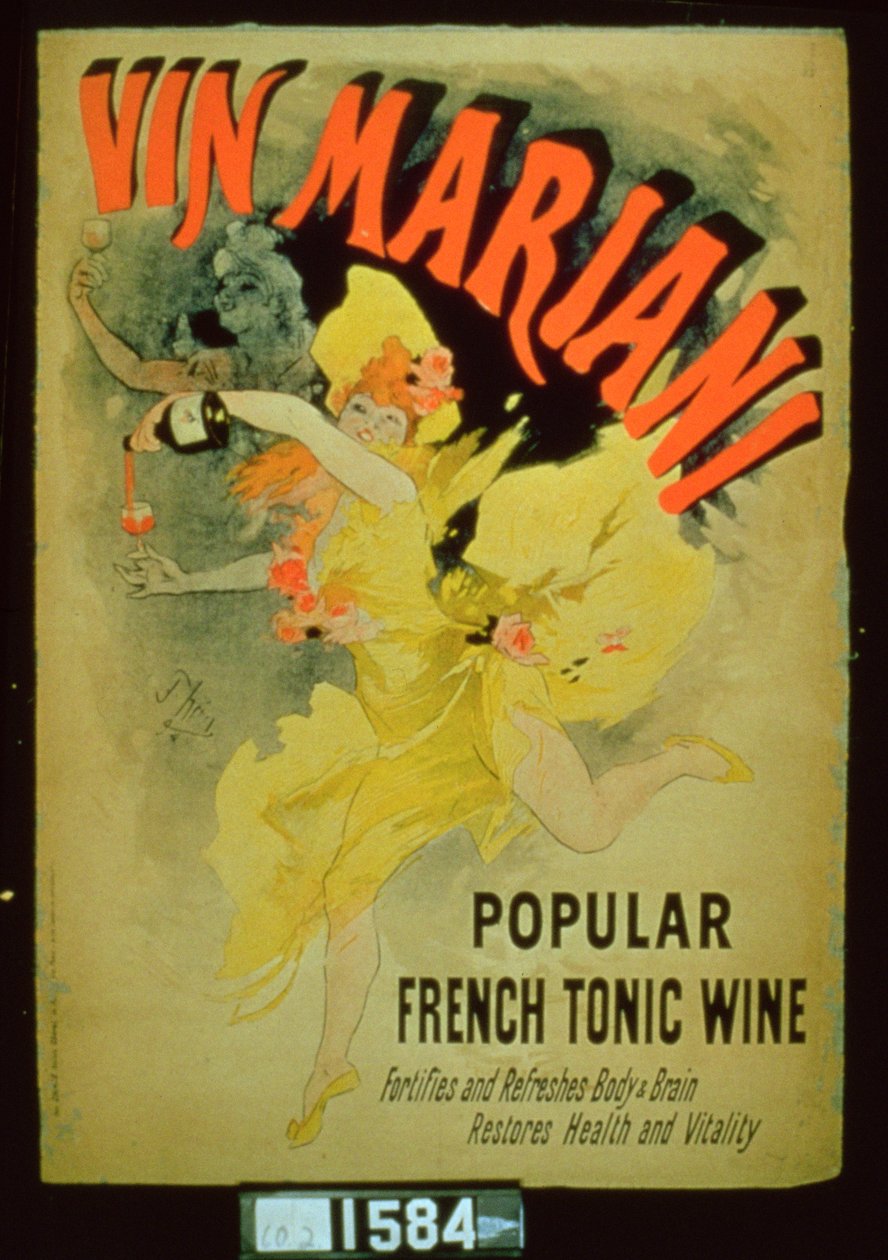 إعلان ملصق "Mariani Wine، Popular French Tonic Wine" بواسطة جول تشيريت