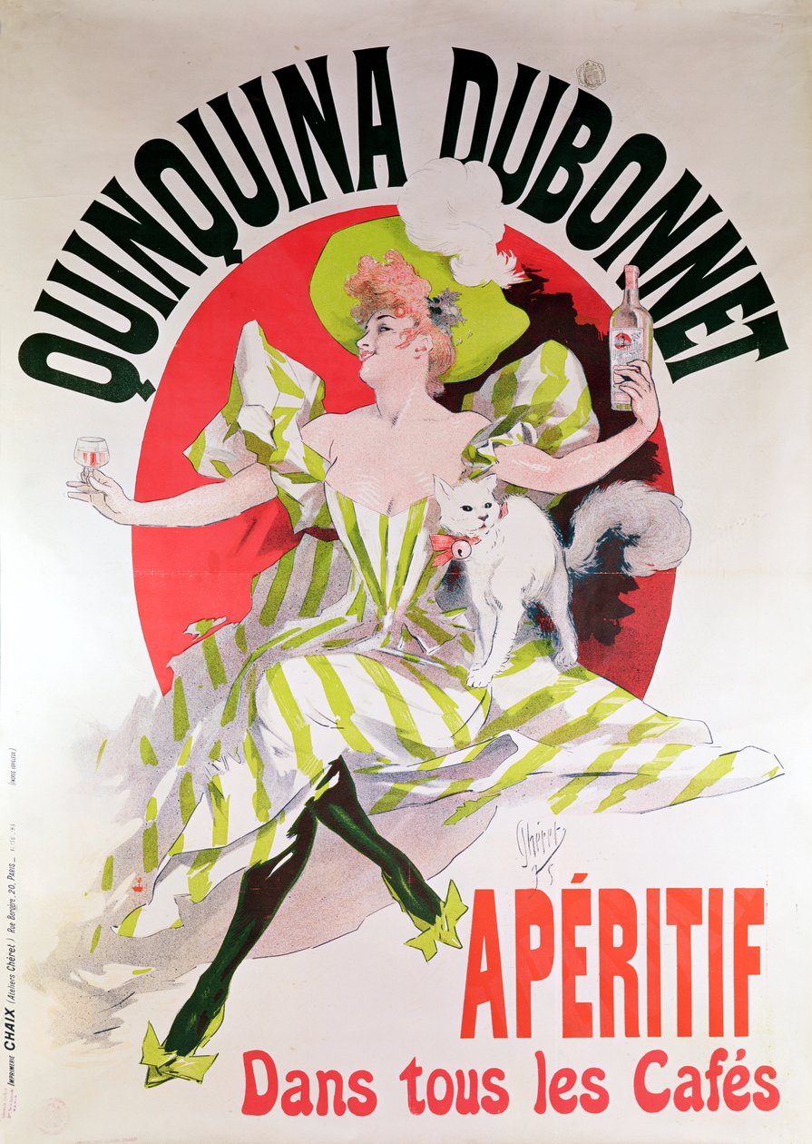 إعلان ملصق "فاتحة Quinquina Dubonnet" ، 1895 بواسطة جول تشيريت