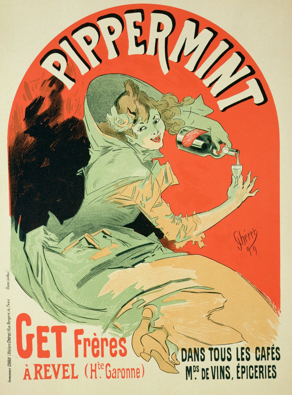استنساخ ملصق إعلاني "Pippermint" ، 1899 بواسطة جول تشيريت