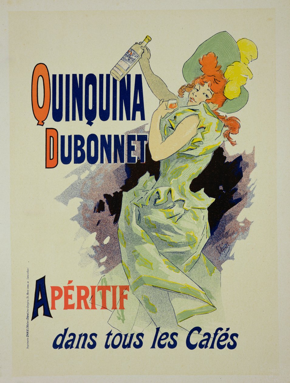 استنساخ ملصق إعلاني "Quinquina Dubonnet" ، 1895 (انظر 130236) بواسطة جول تشيريت