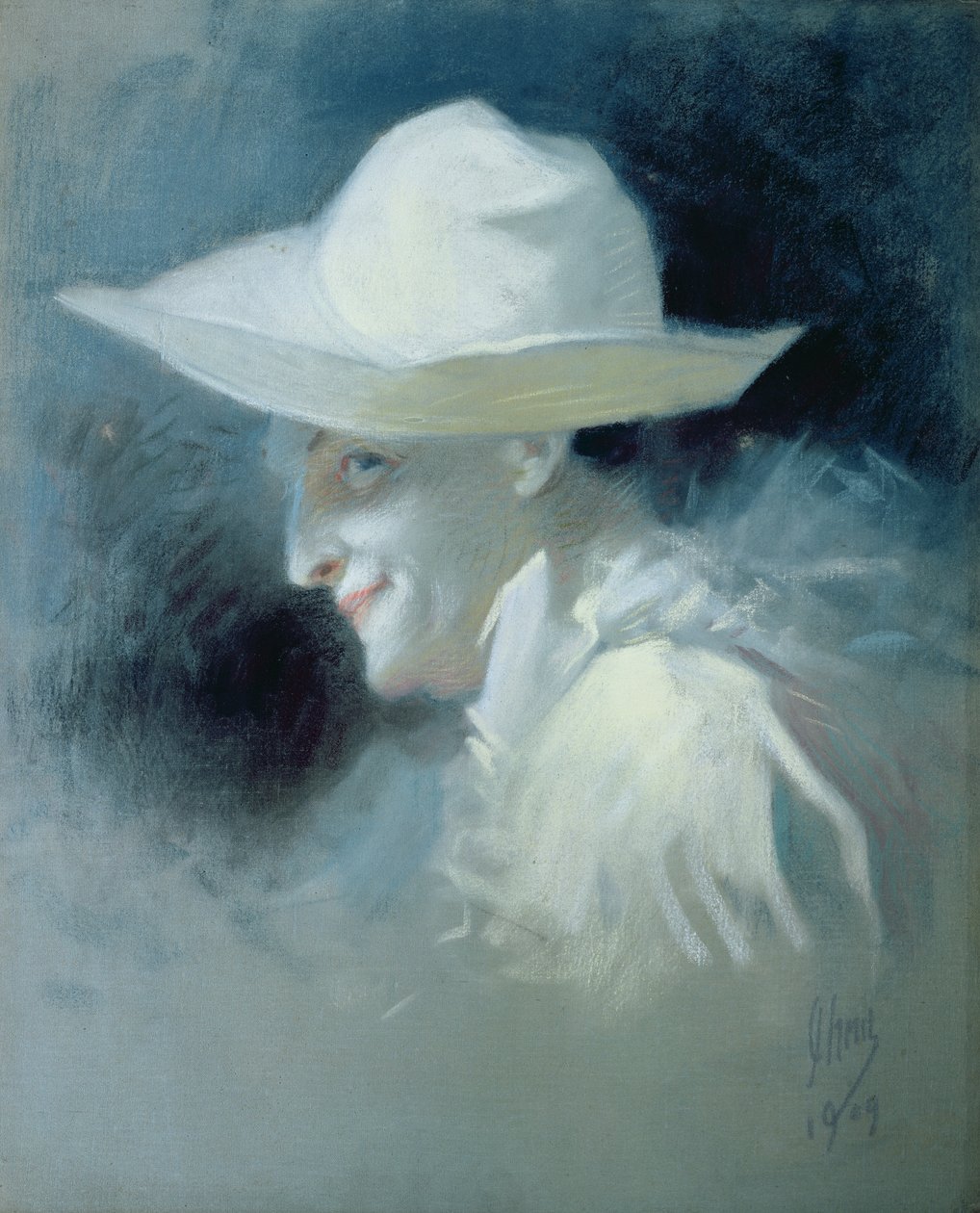 الفنان Mime Georges Wague مثل Pierrot ، 1909 بواسطة جول تشيريت