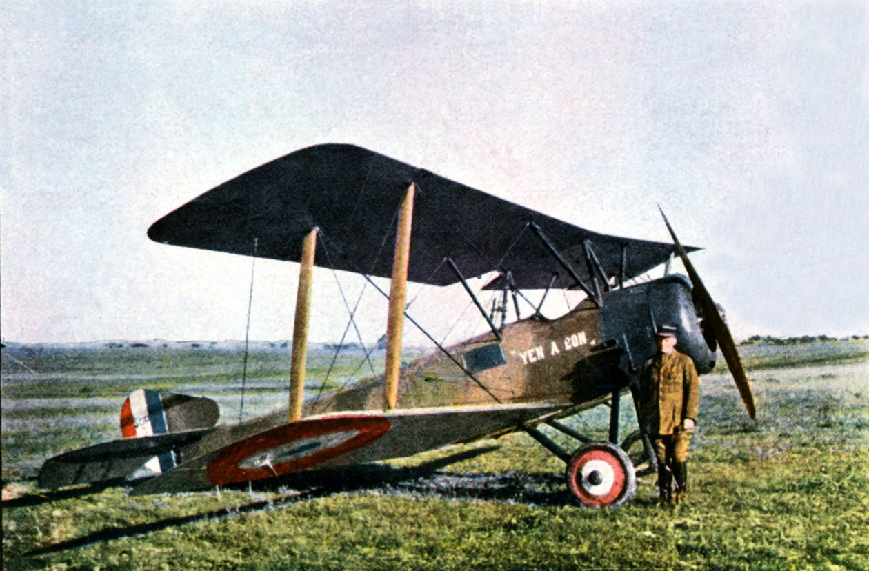 طائرة مقاتلة Yen A Bon ، بريطانية من طراز Sopwith تم توجيهها من قبل الملازم بيير داوكورت ، فردان ، 1916 (ذاتي اللون) بواسطة جول جيرفيه كورتيلمونت