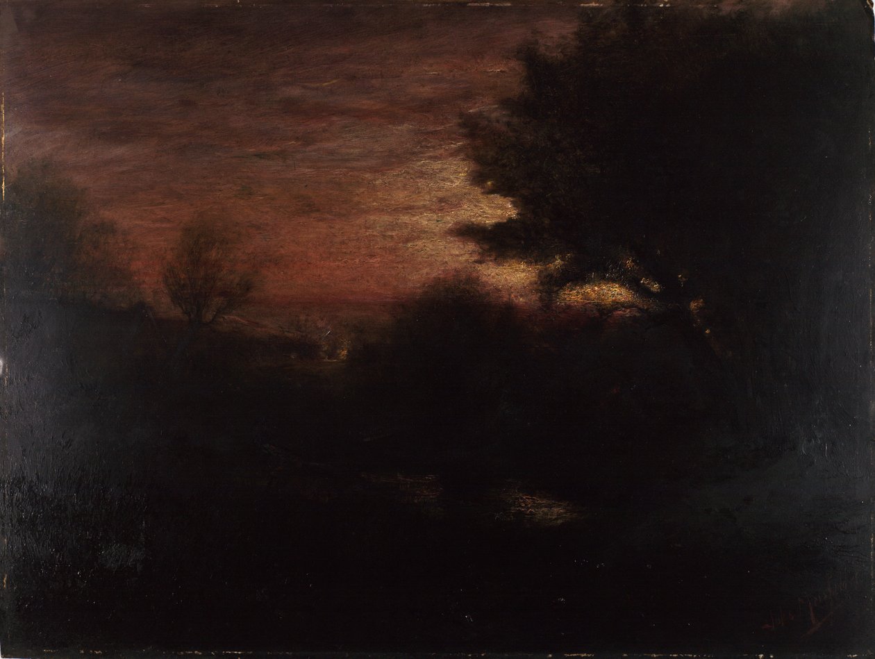 منظر طبيعي مسائي بواسطة Jules R. Mersfelder
