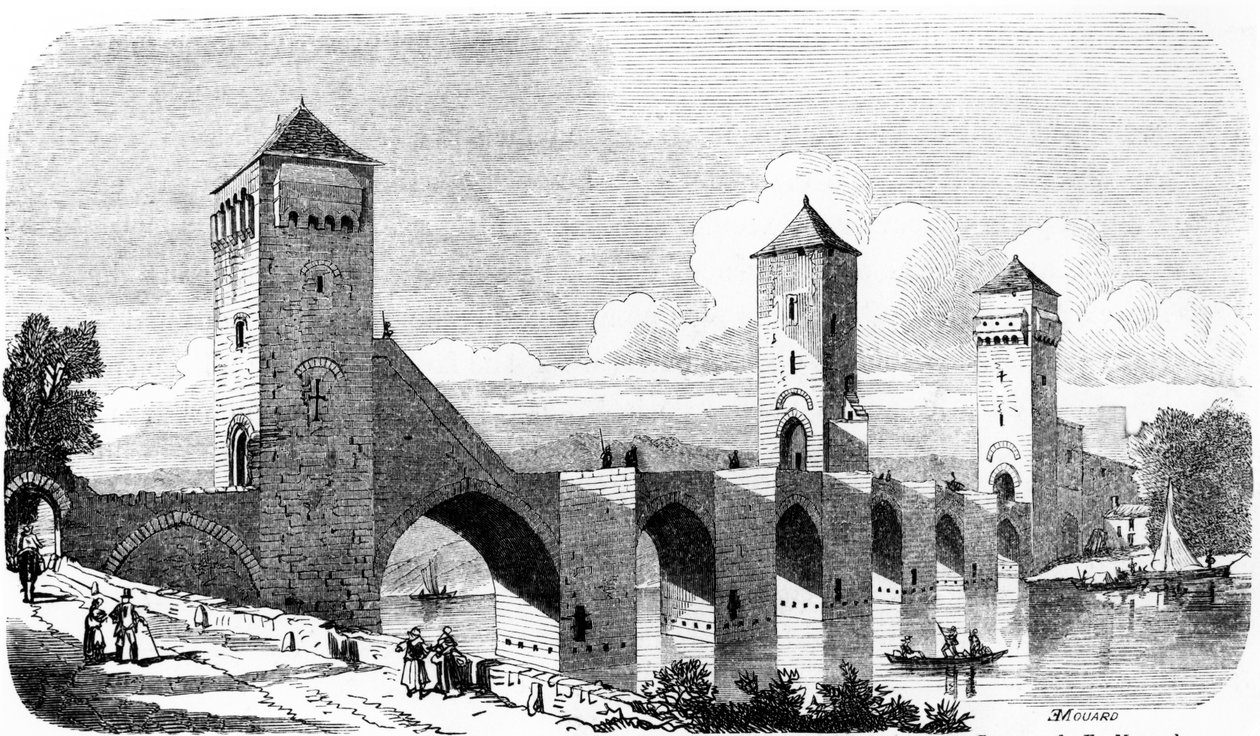 بونت فالنتري ، كاهور ، فرنسا بواسطة Jules de Verneilh Puyraseau