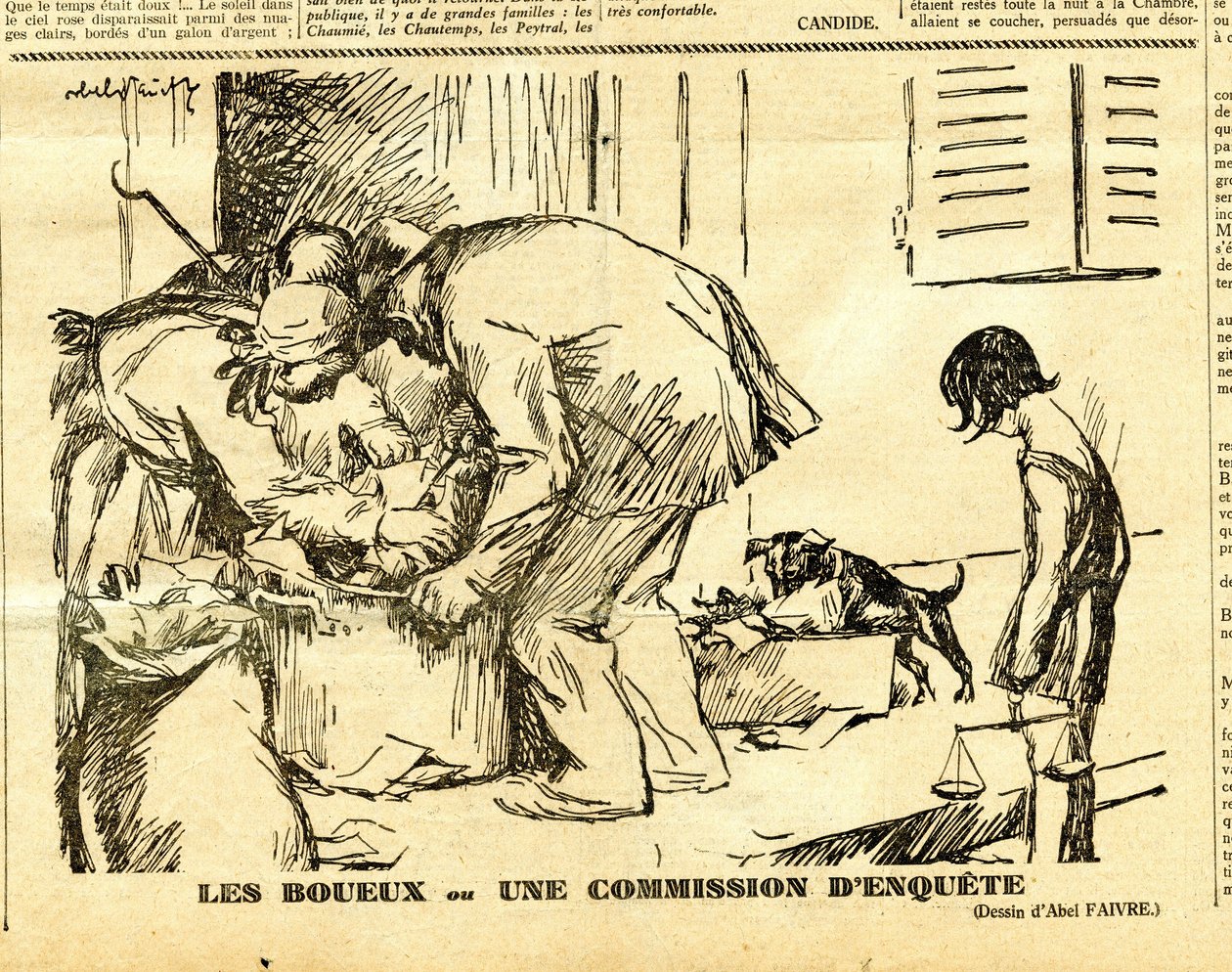 Candide, Satirique en N & B بواسطة جول هابيل فافر