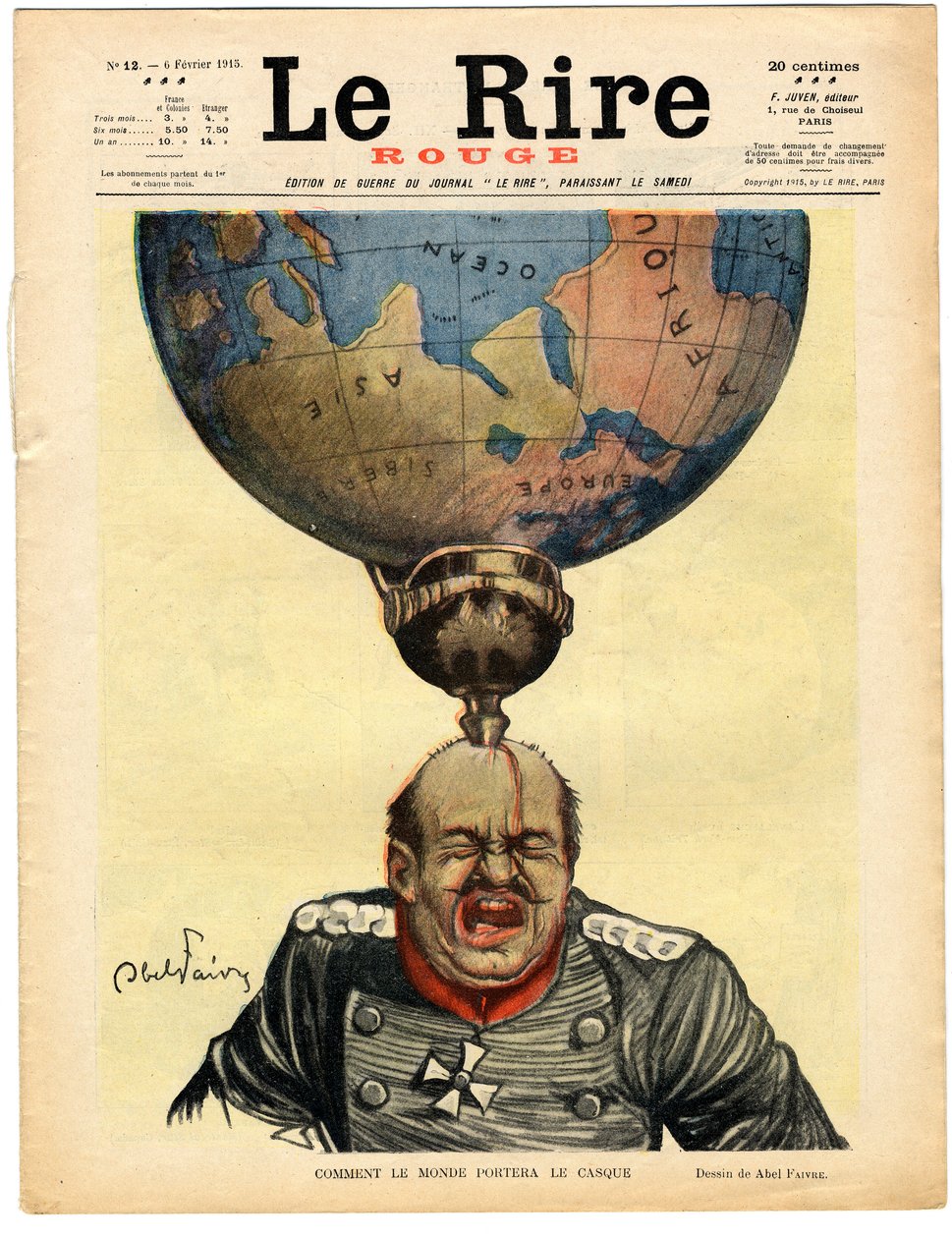 Cover of “” The Red Laughter””, Satirical in Colors بواسطة جول هابيل فافر