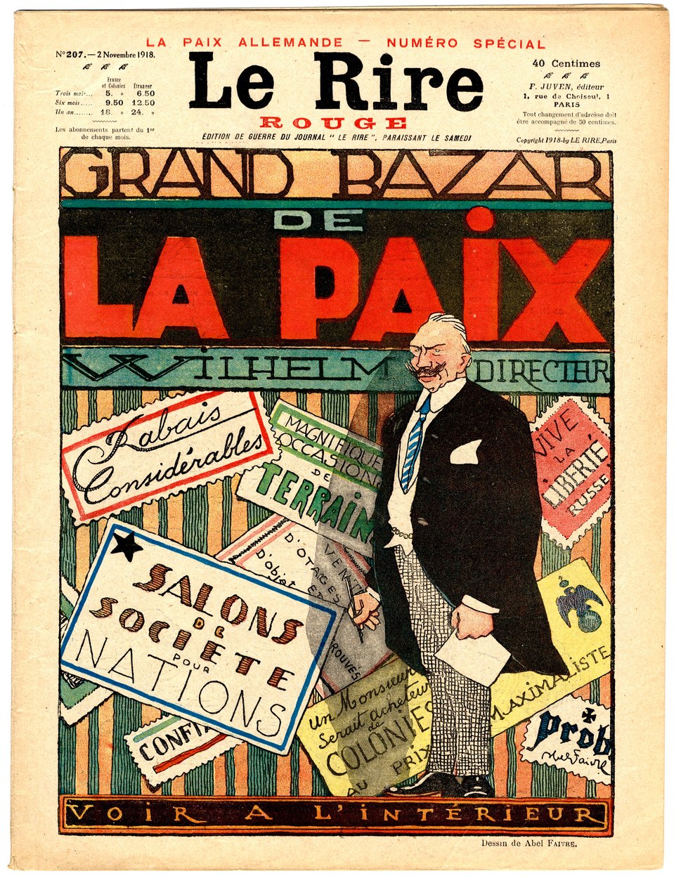 Cover of “” The Red Laughter””, Satirical in Colors بواسطة جول هابيل فافر