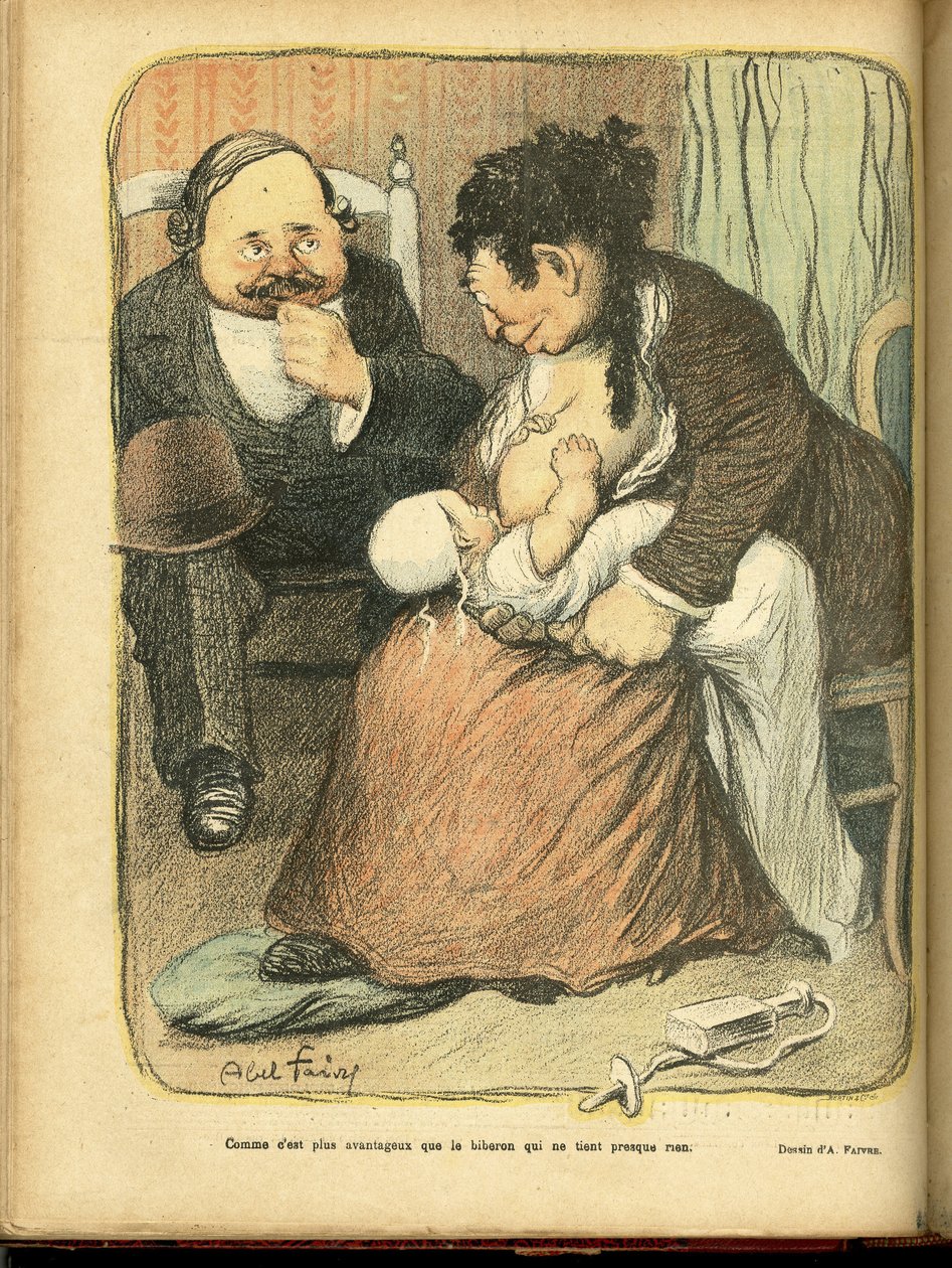 رسم إيضاحي لأبل فيفر (1867-1945) في لو ريير بواسطة جول هابيل فافر