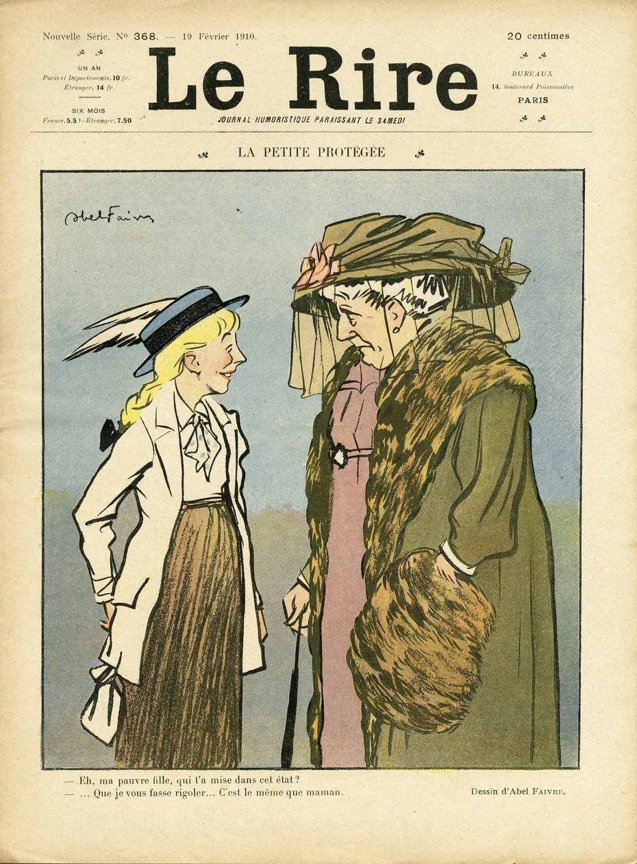 رسم توضيحي لأبل فيفر (1867-1945) لغلاف Le Lire بواسطة جول هابيل فافر