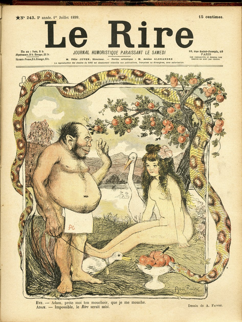 Illustration of Abel Faivre (1867-1945) for the Cover of Le Rire, No. 243 بواسطة جول هابيل فافر