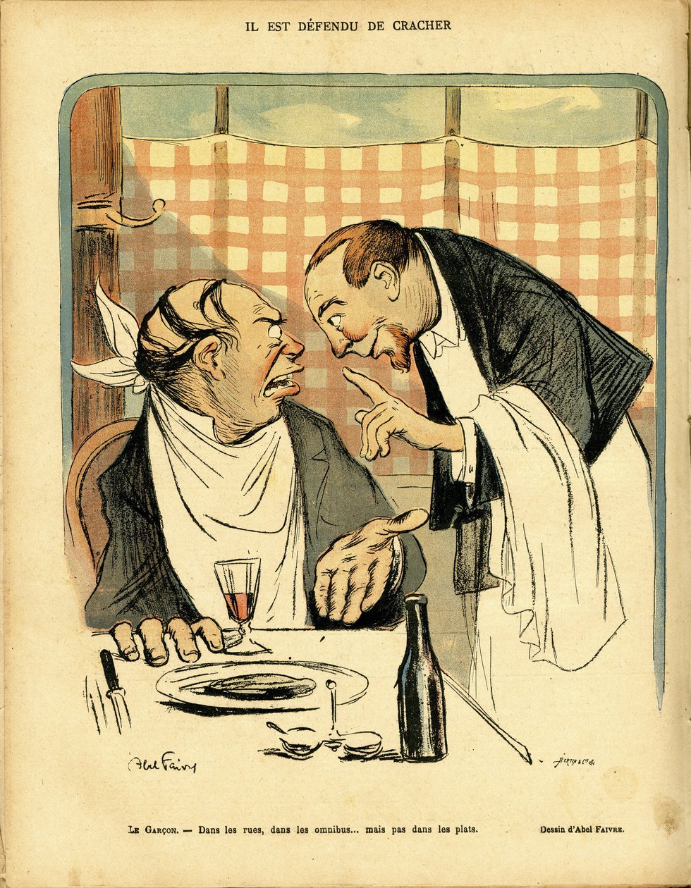 رسم توضيحي لأبل فيفر (1867-1945) في Le Rire ، رقم. 297 بواسطة جول هابيل فافر