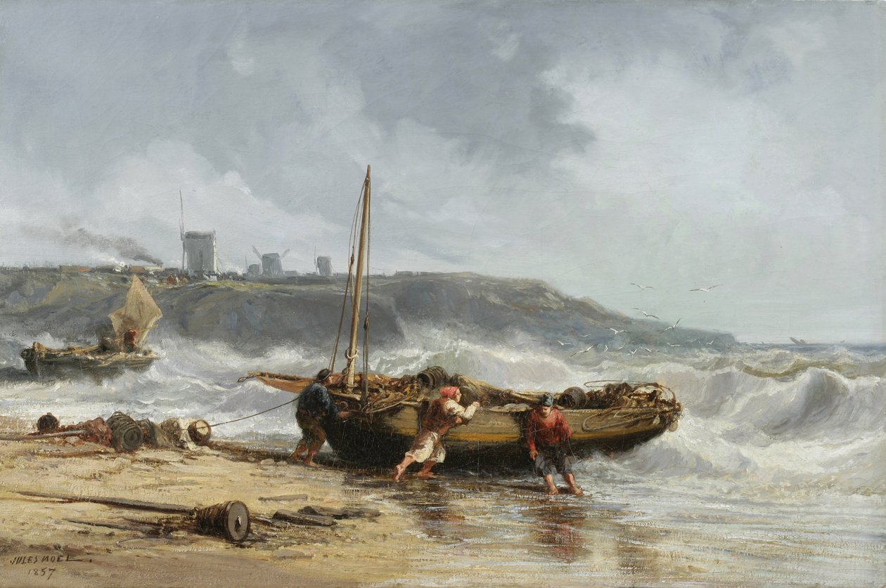 مشهد الساحل ، 1857 بواسطة جول أخيل نويل