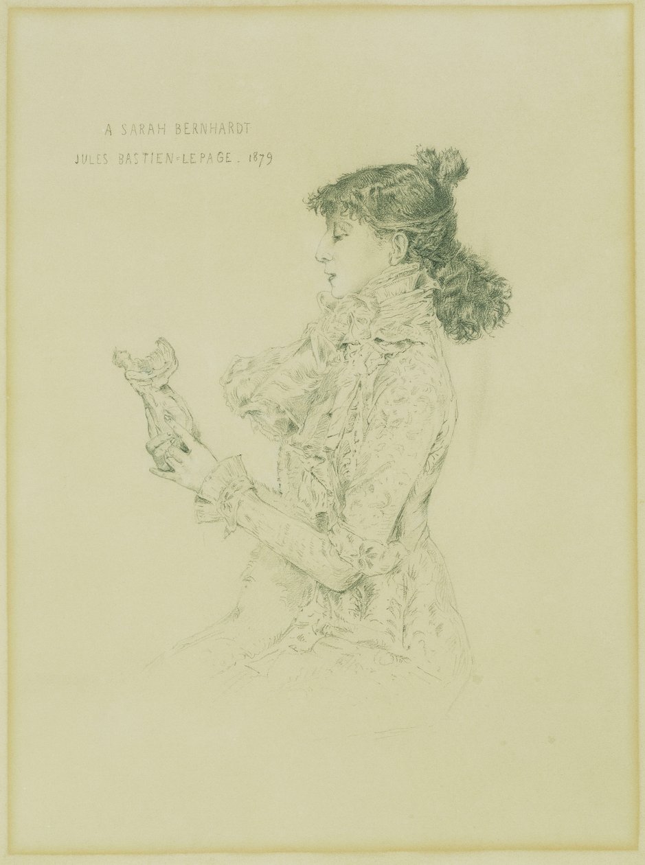 صورة لسارة برنهاردت ، 1879 بواسطة جول باستيان لوباج