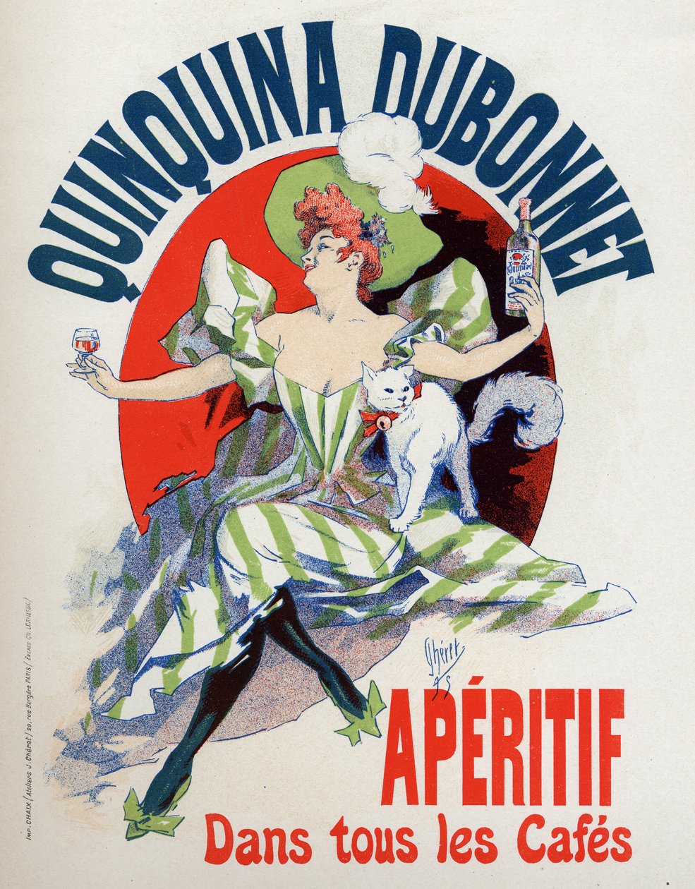 الأغذية والمشروبات. فاتح للشهية Quinquina Dubonnet. ملصق لجول شيريه ، فرنسا بواسطة جول تشيريت