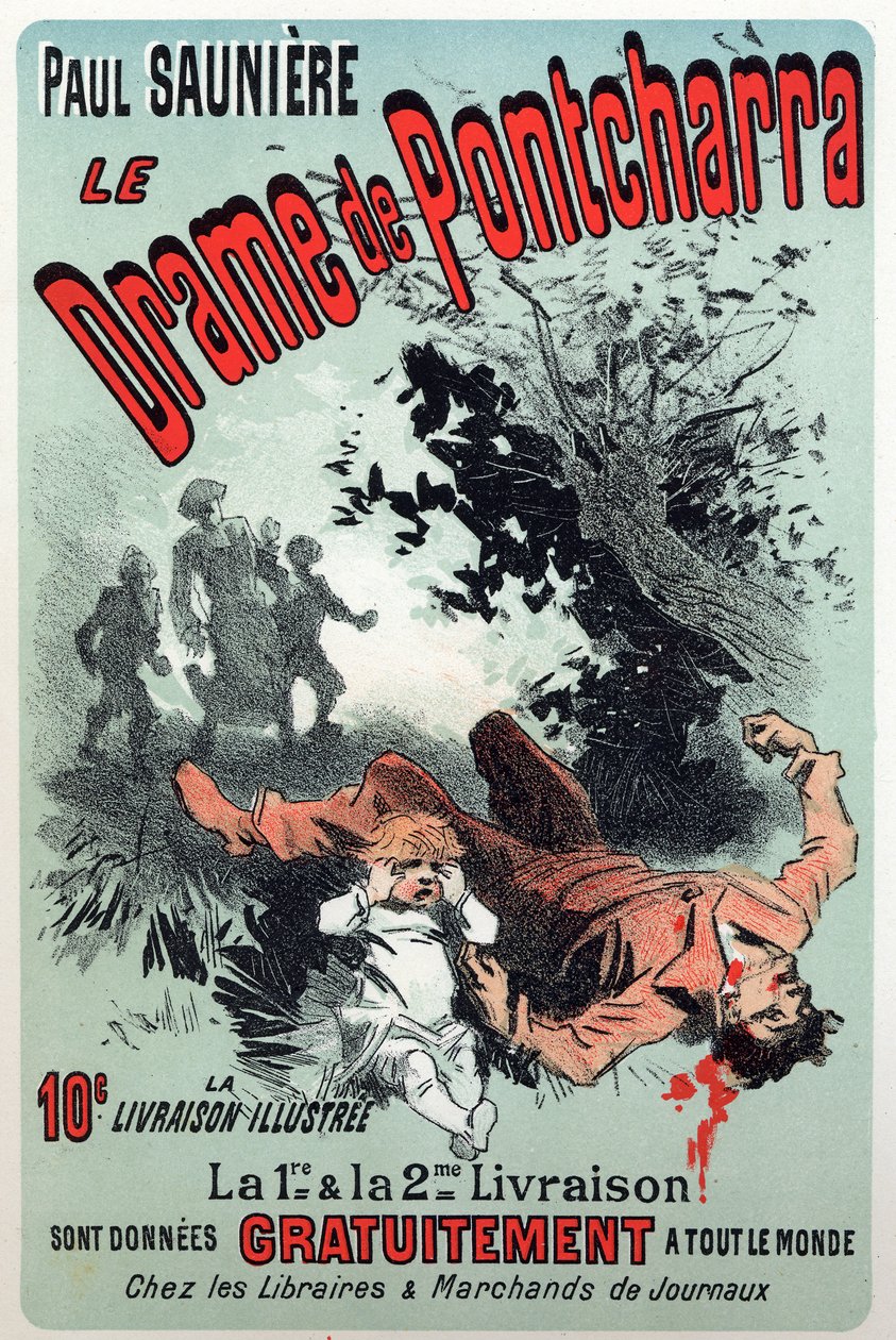 المؤلفات. دراما Pontcharra مسلسل بول سونير. ملصق بواسطة Jules Cheret ، فرنسا ، حوالي 1880 (ملصق) بواسطة جول تشيريت