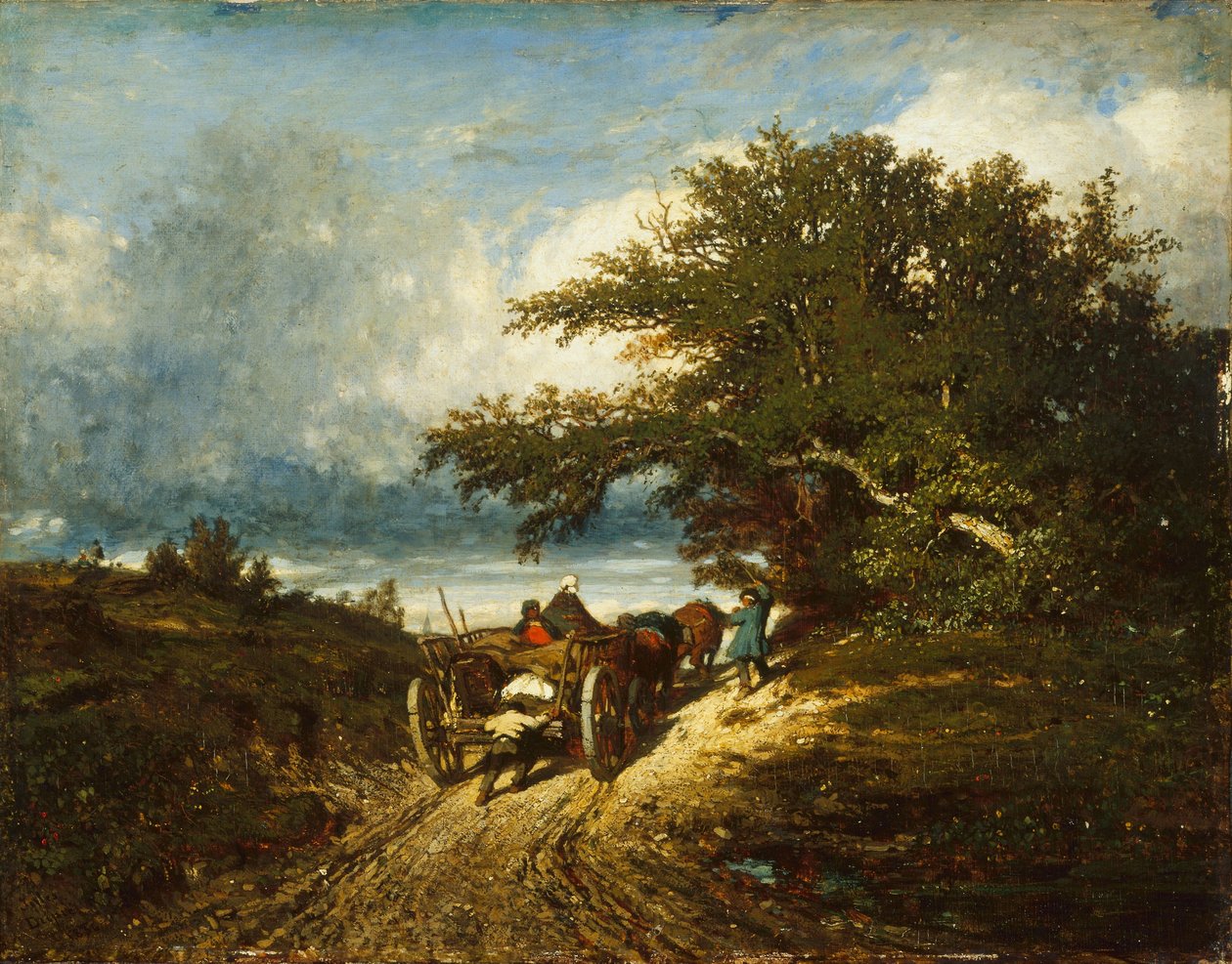 على الطريق ، 1856 بواسطة جول دوبري