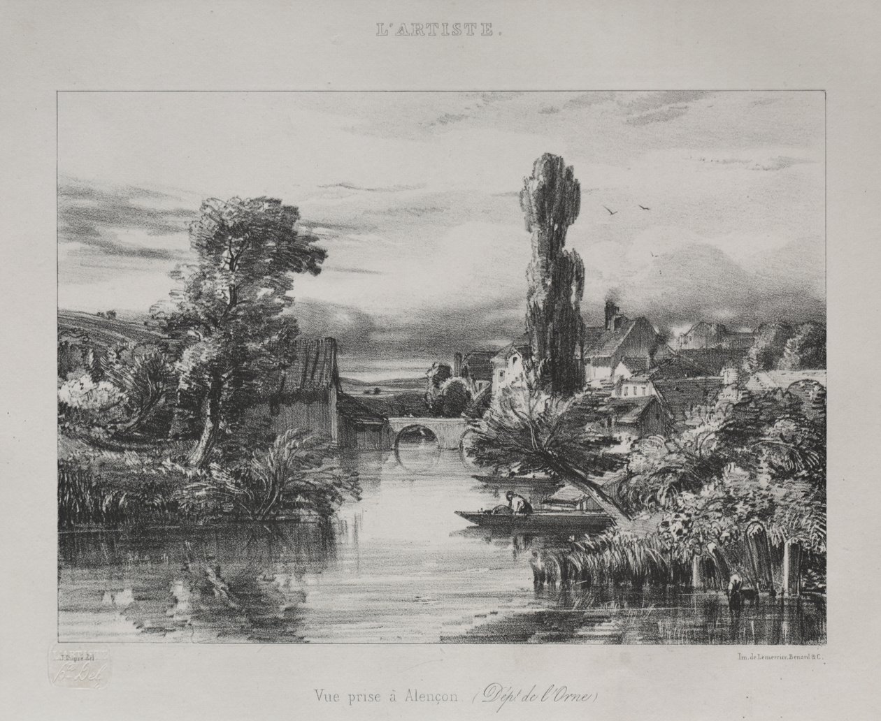 عرض بالقرب من Alençon ، 1839. بواسطة جول دوبري