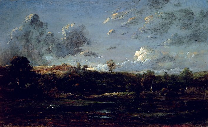 في Landes ، حوالي 1841 (زيت على قماش) بواسطة جول دوبري