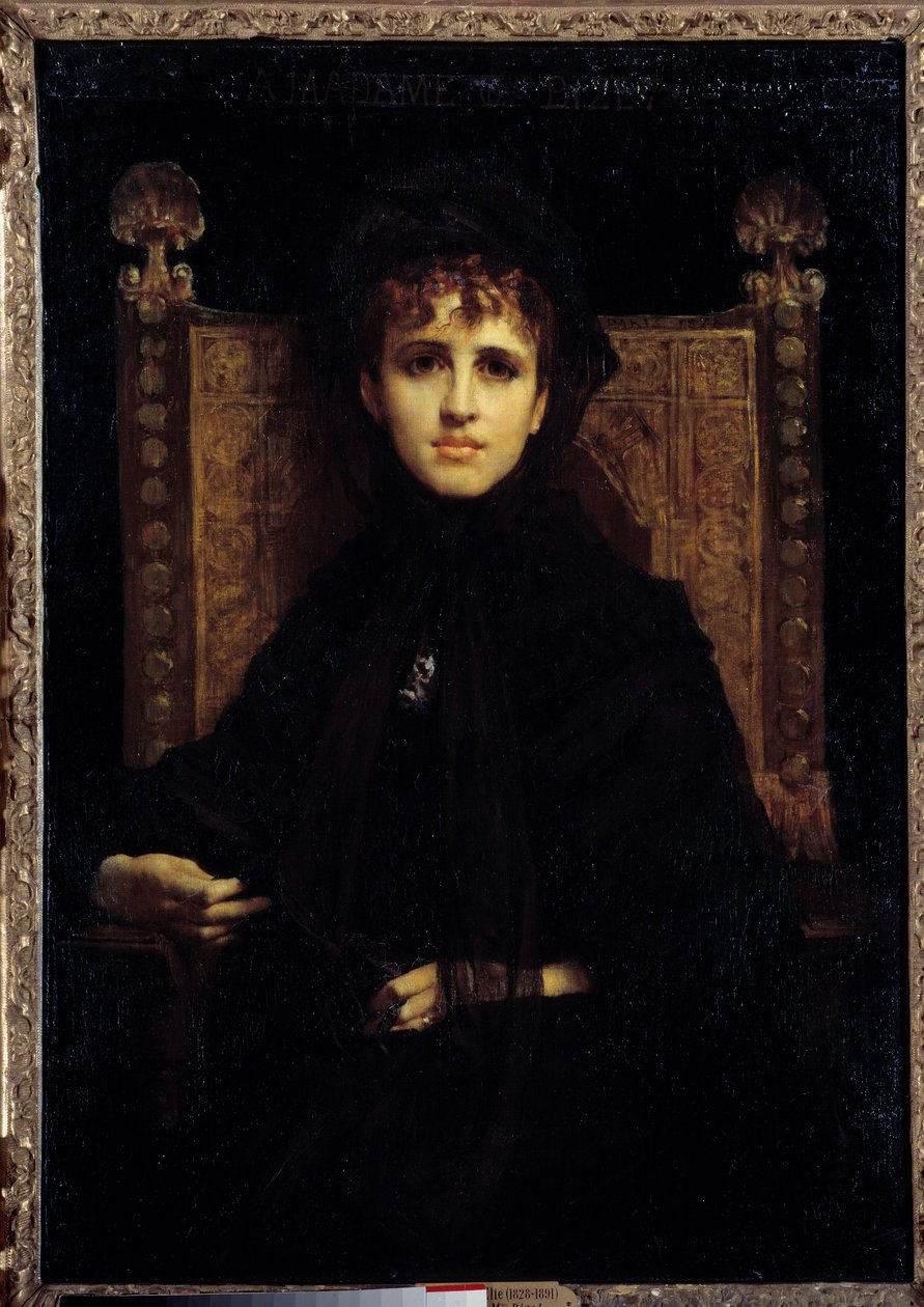 صورة للسيدة جورج بيزيه (1849-1926). لوحة لجول إيلي ديلوناي (1828-1891) بواسطة جول إيلي ديلوناي