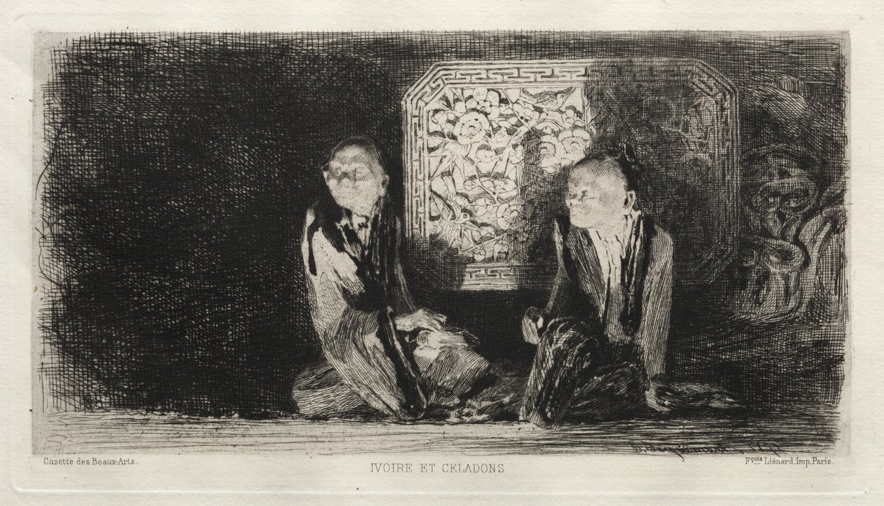العاج وسيلادون ، 1872. بواسطة جول فرديناند جاكيمارت