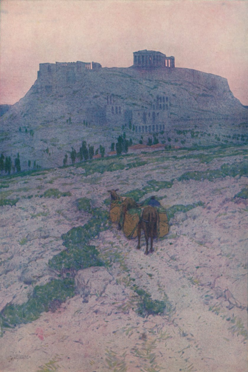 الأكروبوليس في أثينا ، في الصباح الباكر ، 1913 بواسطة جول جويرين