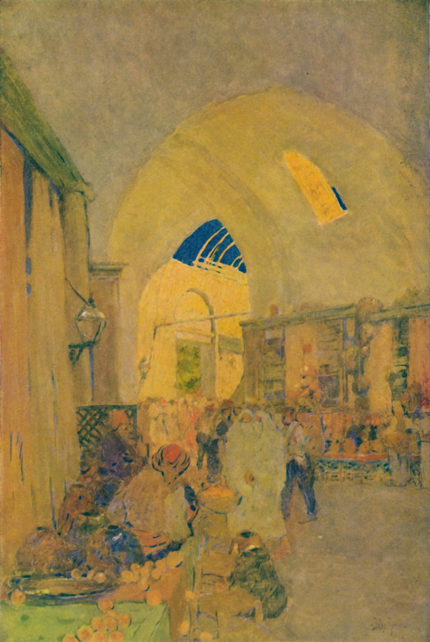 البازار الكبير في القسطنطينية 1913 بواسطة جول جويرين